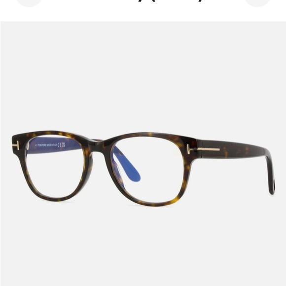 Tom Ford TF5898-B ECO 052 Tortoise Plastic Optical Eyeglasses Frame 52-19-145 - Picture 2 of 7
